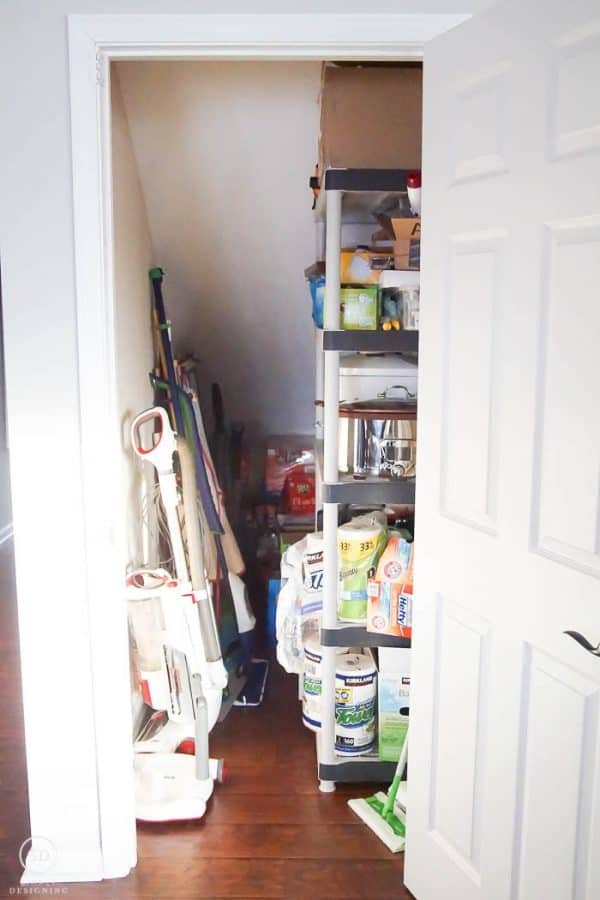 How to Organize a Closet Under the Stairs & Pantry Organization Ideas