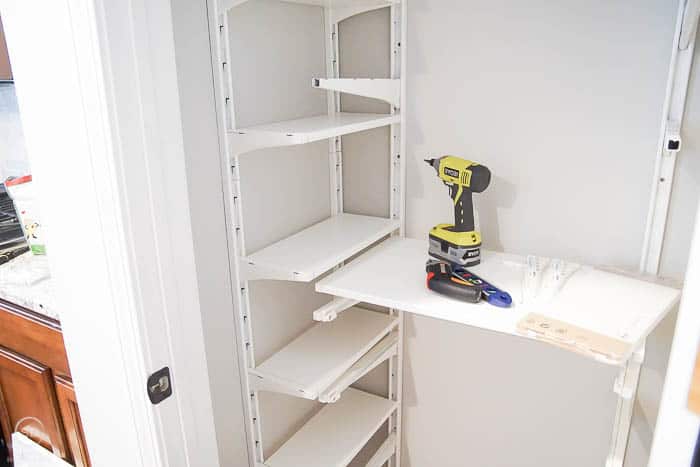 Pantry Organization with IKEA ALGOT system