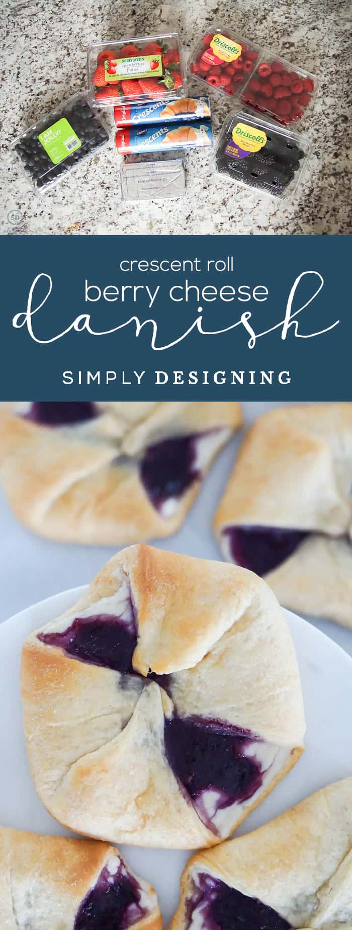 How to make a Crescent Roll Berry Cheese Danish