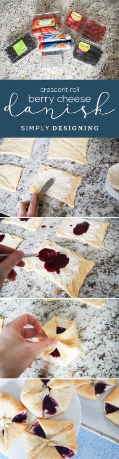 Crescent Rolls Berry Cheese Danish Recipe | Simply Designing with Ashley