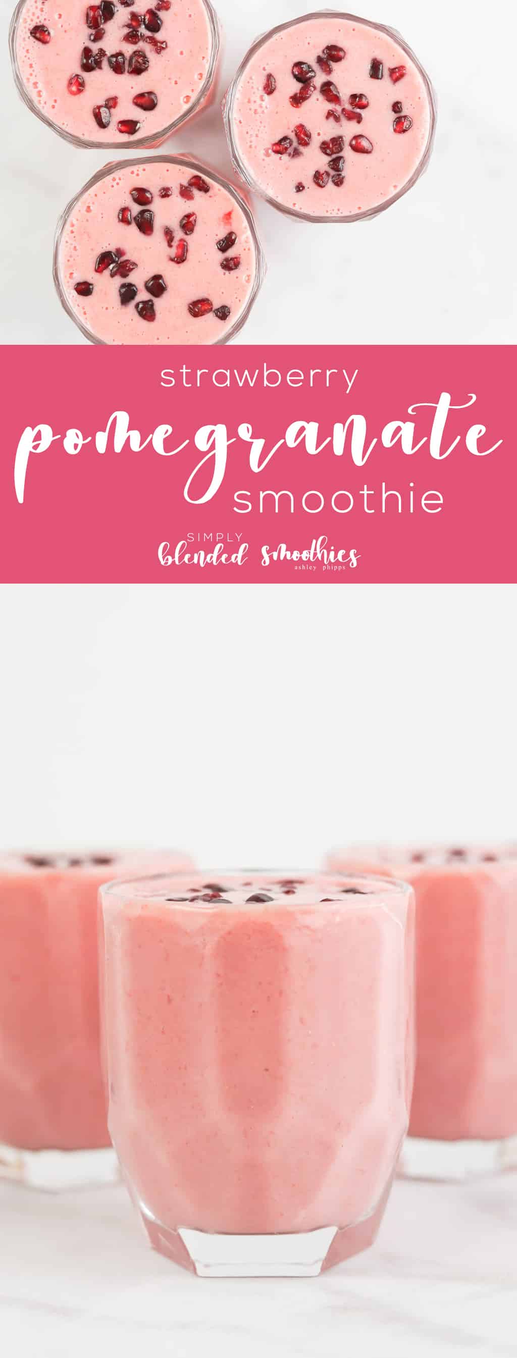 Strawberry Pomegranate Smoothie 1 Strawberry Pomegranate Smoothie - smoothie recipes