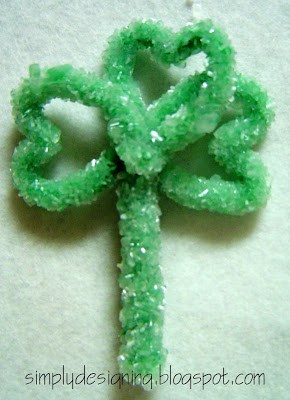 Homemade Crystal Shamrock