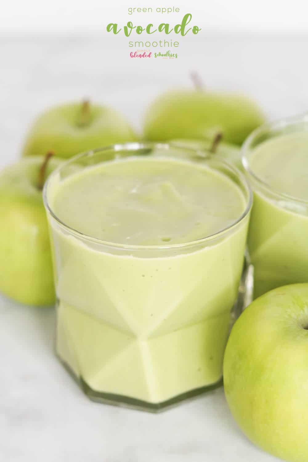 Banana Smoothie 18 Green Apple Avocado Smoothie - the avocado in this smoothie makes it so rich and delicious and the green apple makes it nice and tart - so yummy