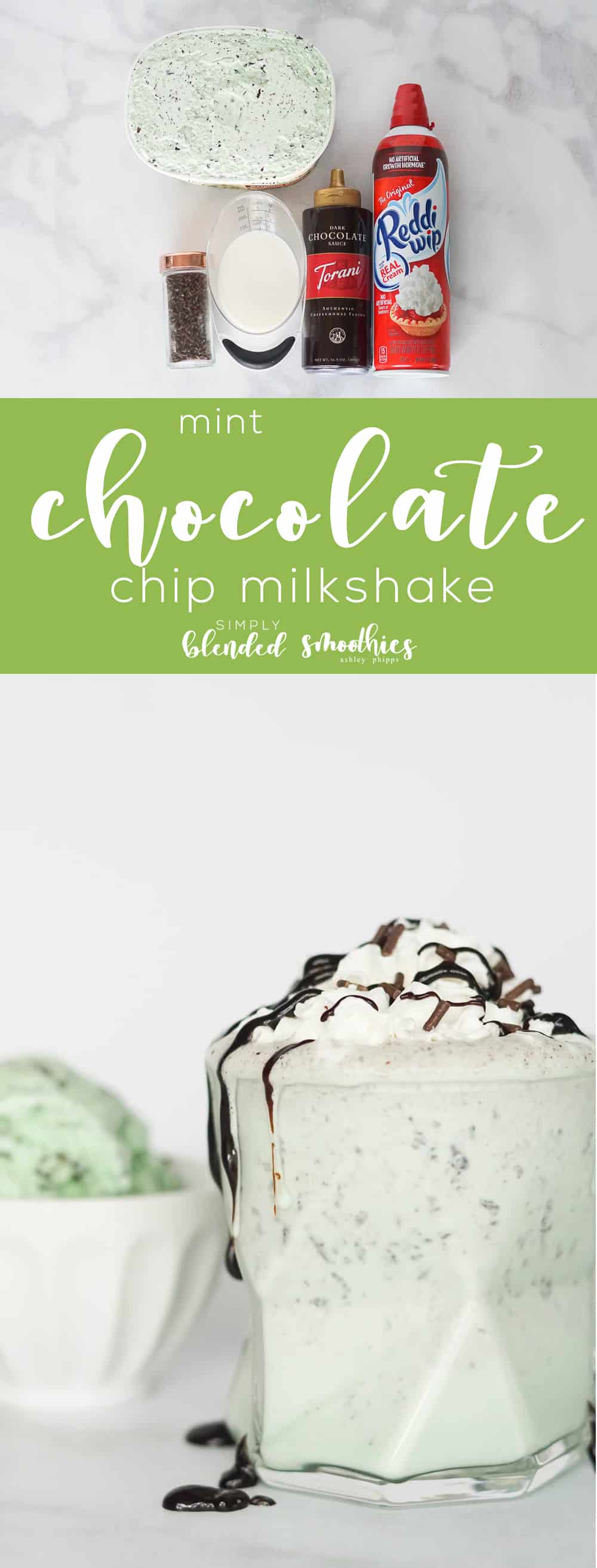 Mint Chocolate Chip Milkshake 6 Mint Chocolate Chip Milkshake - so much better than a shamrock shake and easy to make at home
