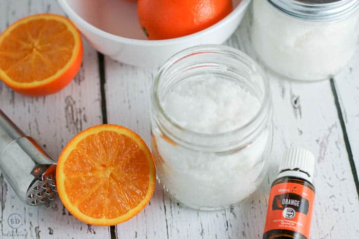 Orange DIY Sugar Scrub Recipe | Orange DIY Sugar Scrub Recipe | 26 | color blocked easter eggs
