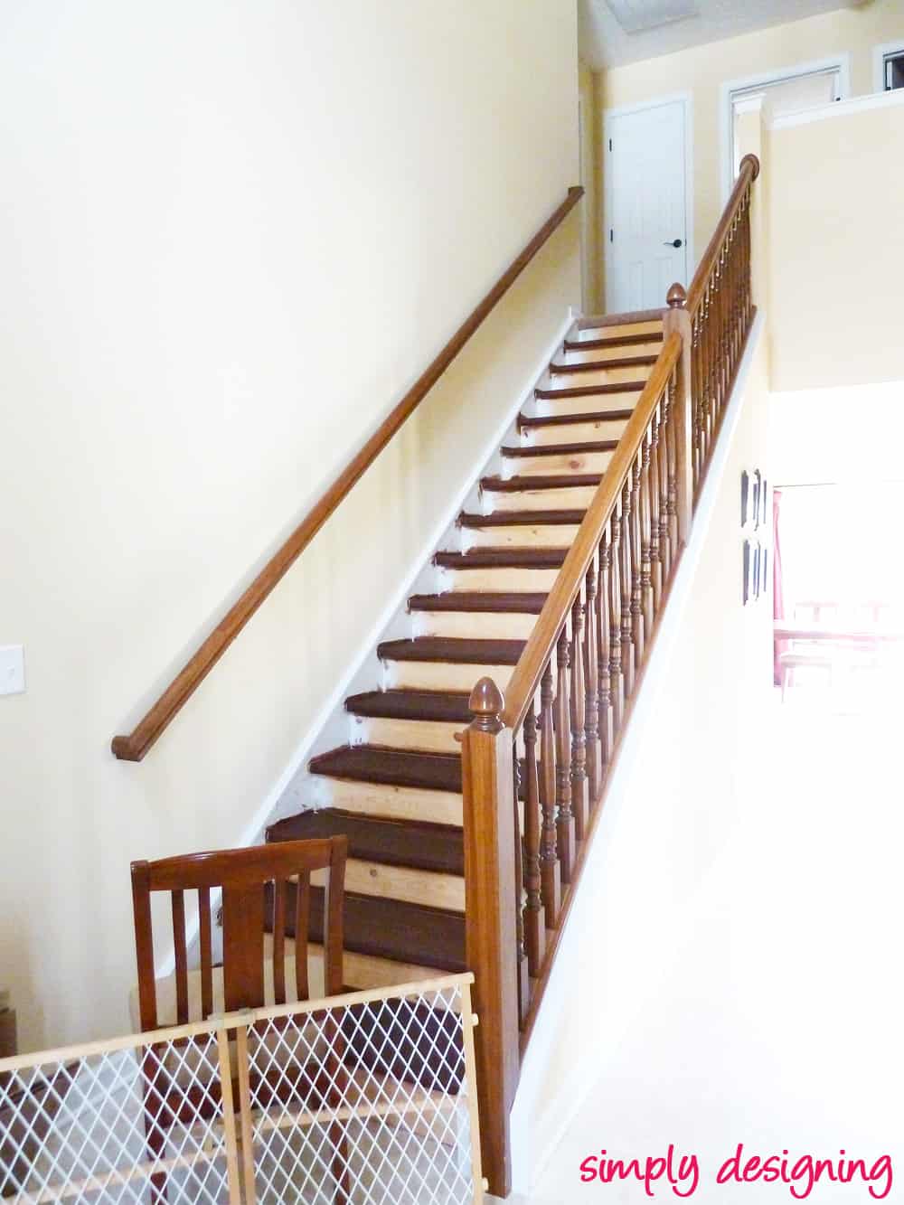 Here's what NOT to do when staining stairs in a staircase make-over - we learned the hard way so you don't have to.