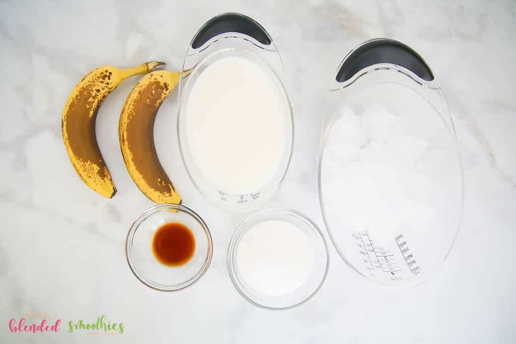 Banana Smoothie 3 Banana Smoothie Ingredients