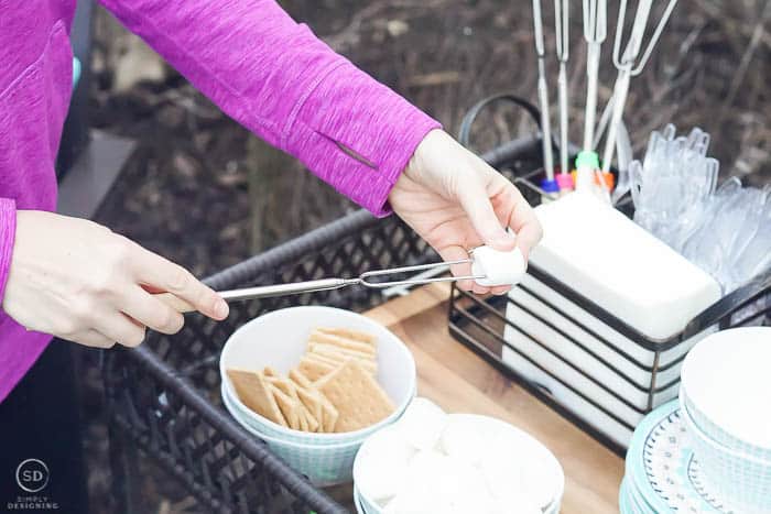 put marshmallow on stick