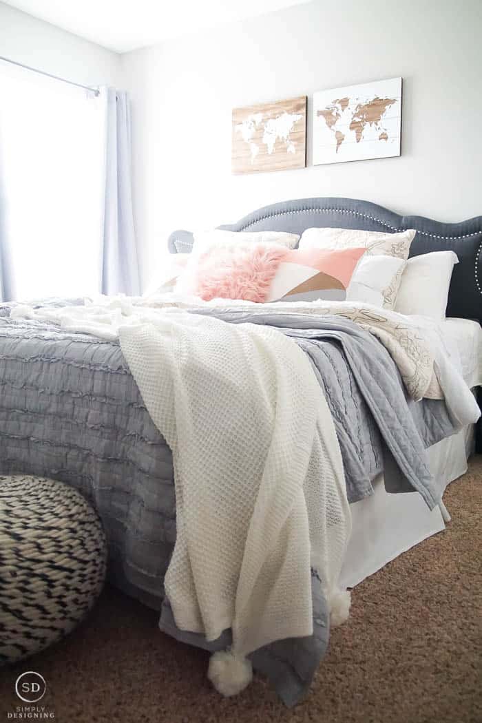 Guest Bedroom Makeover + Tips to Make a Guest Room Comfortable