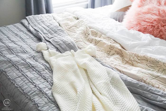 Layer Bedding on your Bed - so inviting and cozy
