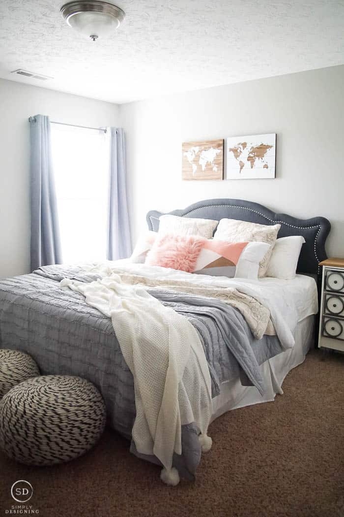 Guest Bedroom Makeover + Tips to Make a Guest Room Comfortable