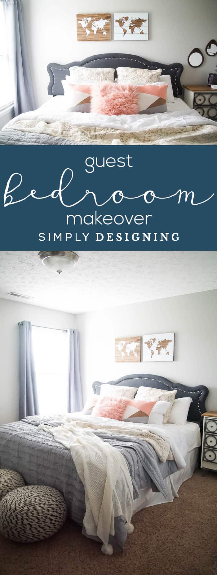 Guest Bedroom Makeover - How to make a Guest Room Comfortable