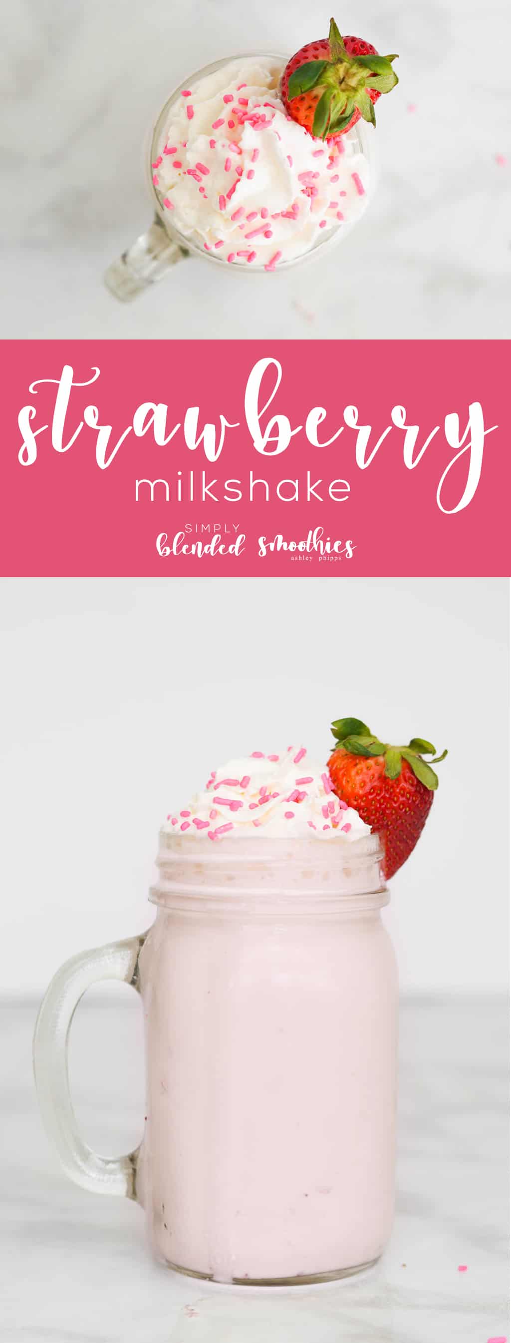 The Best Strawberry Milkshake 1 Homemade Strawberry Milkshake