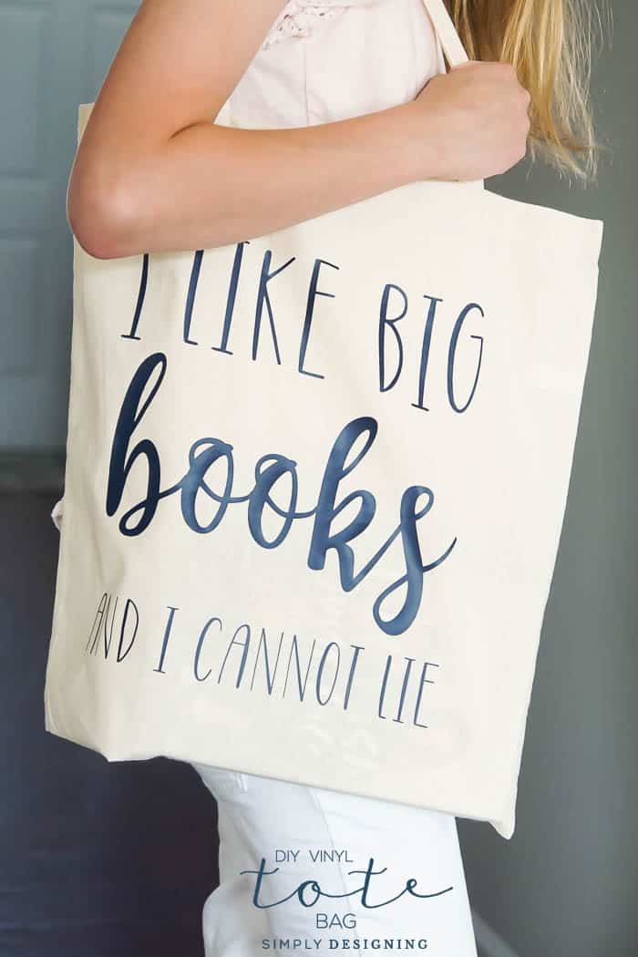 How to add vinyl to a tote bag for the library