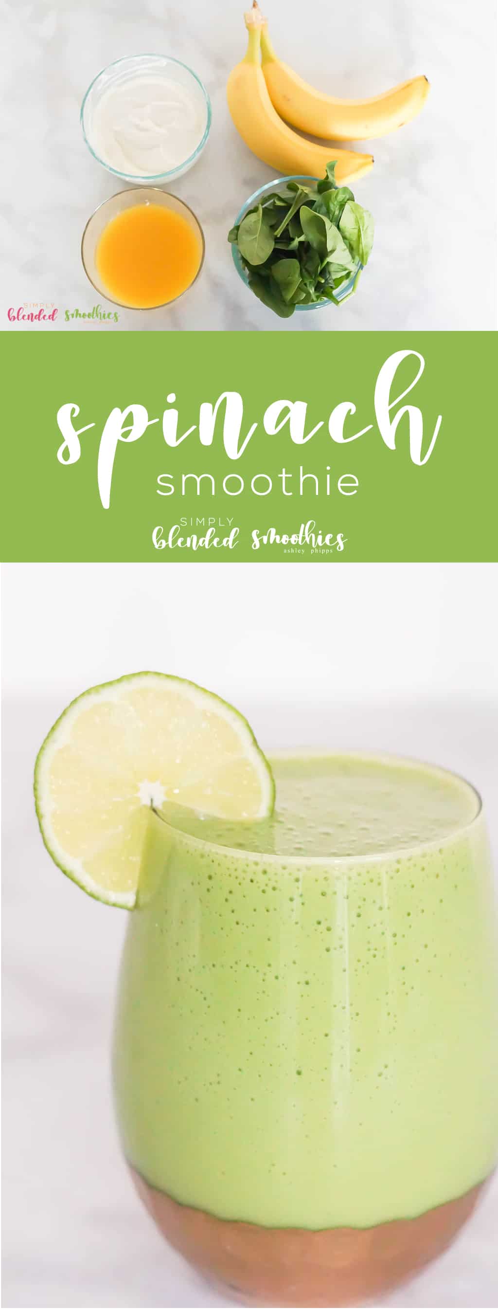 Easy Spinach Smoothie Recipe 8 Spinach Smoothie - a delicious spinach smoothie recipe that does not taste like spinach - spinach smoothie that tastes delicious - easy spinach smoothie recipe