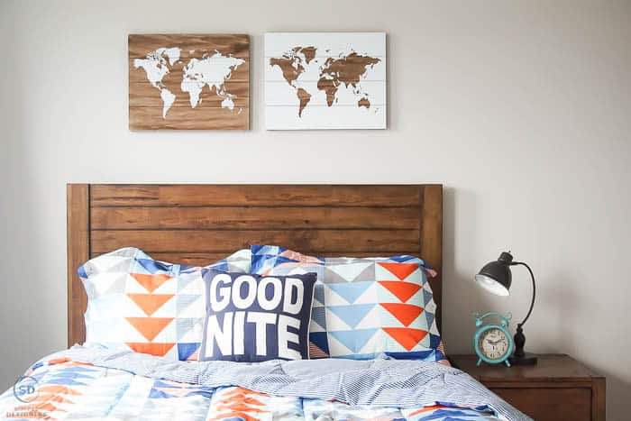 Headboard in a Cool Boy Bedroom Idea - #ad #BHGLiveBetter #BHGatWalmart @BHGLiveBetter