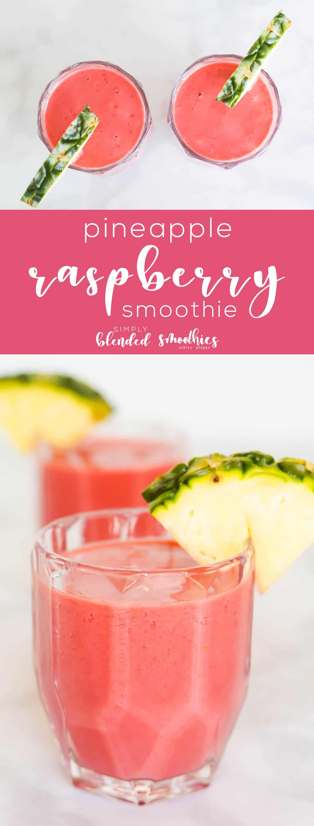 Pineapple Raspberry Smoothie 5 Pineapple Raspberry Smoothie Recipe - this 4 ingredient smoothie is full of flavor is healthy and is a great way to start your day