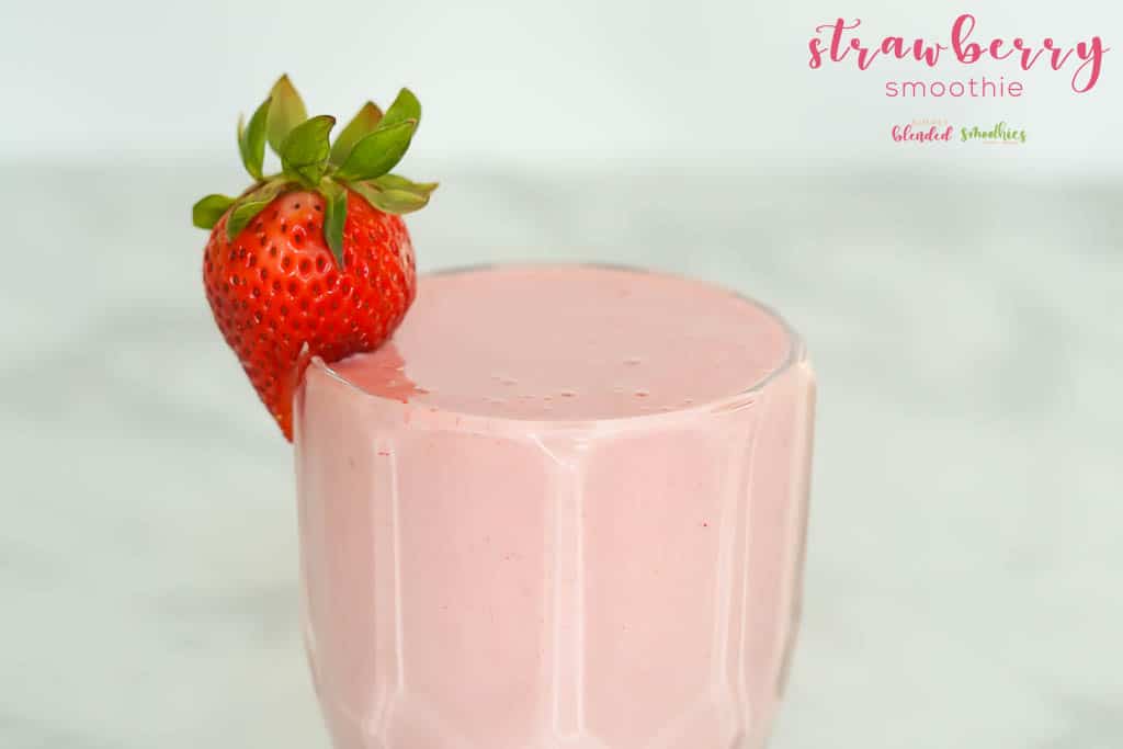 Strawberry Smoothie 5 Strawberry Smoothie with 4 ingredients