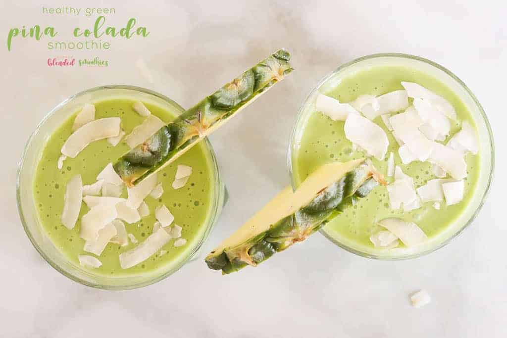 Healthy Mango Smoothie 12 Green Pina Colada Smoothie
