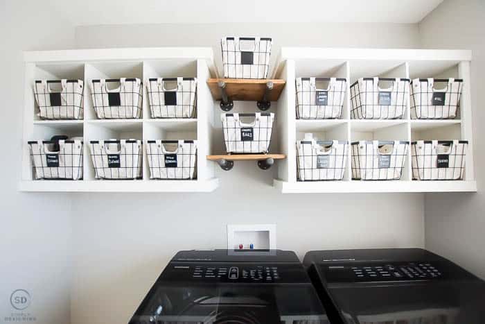 DIY Laundry Room Shelving & Storage Ideas - Fantabulosity