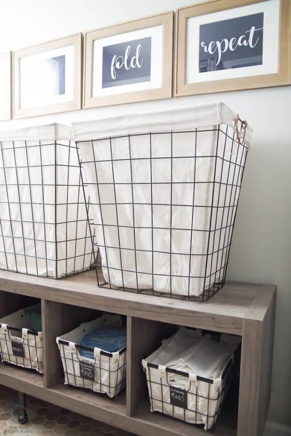 How to Organize a Laundry Room | Simply Designing with Ashley