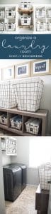 How to Organize a Laundry Room | Simply Designing with Ashley