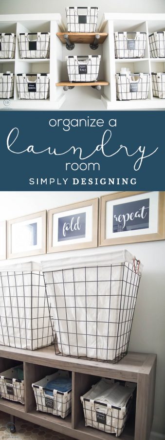 How to Organize a Laundry Room | Simply Designing with Ashley