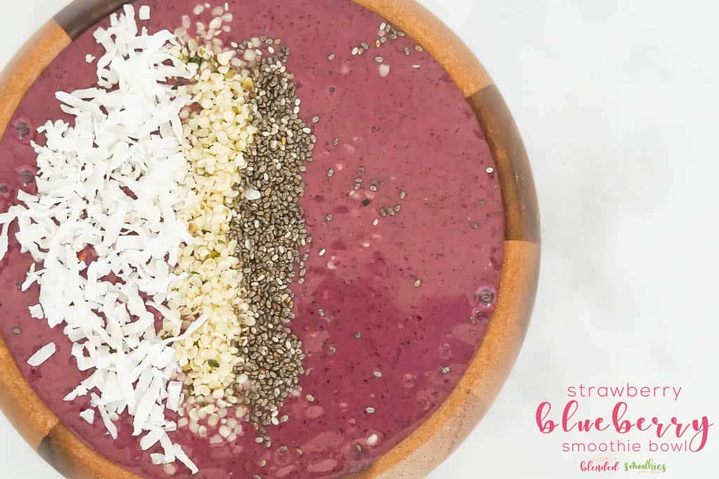 Strawberry Blueberry Smoothie Bowl 2 Strawberry Blueberry Smoothie Bowl