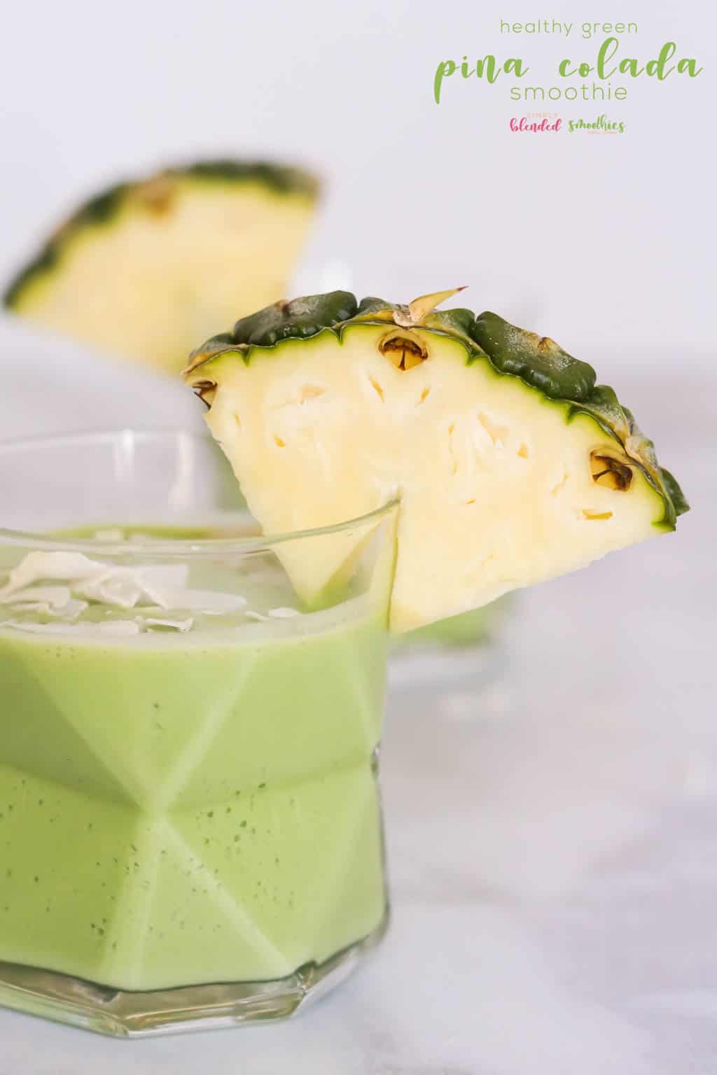Strawberry Spinach Smoothie 16 This Green Pina Collada recipe is a healthy alternative to a pina colada and is full of healthy spinach pineapple and other delicious ingredients