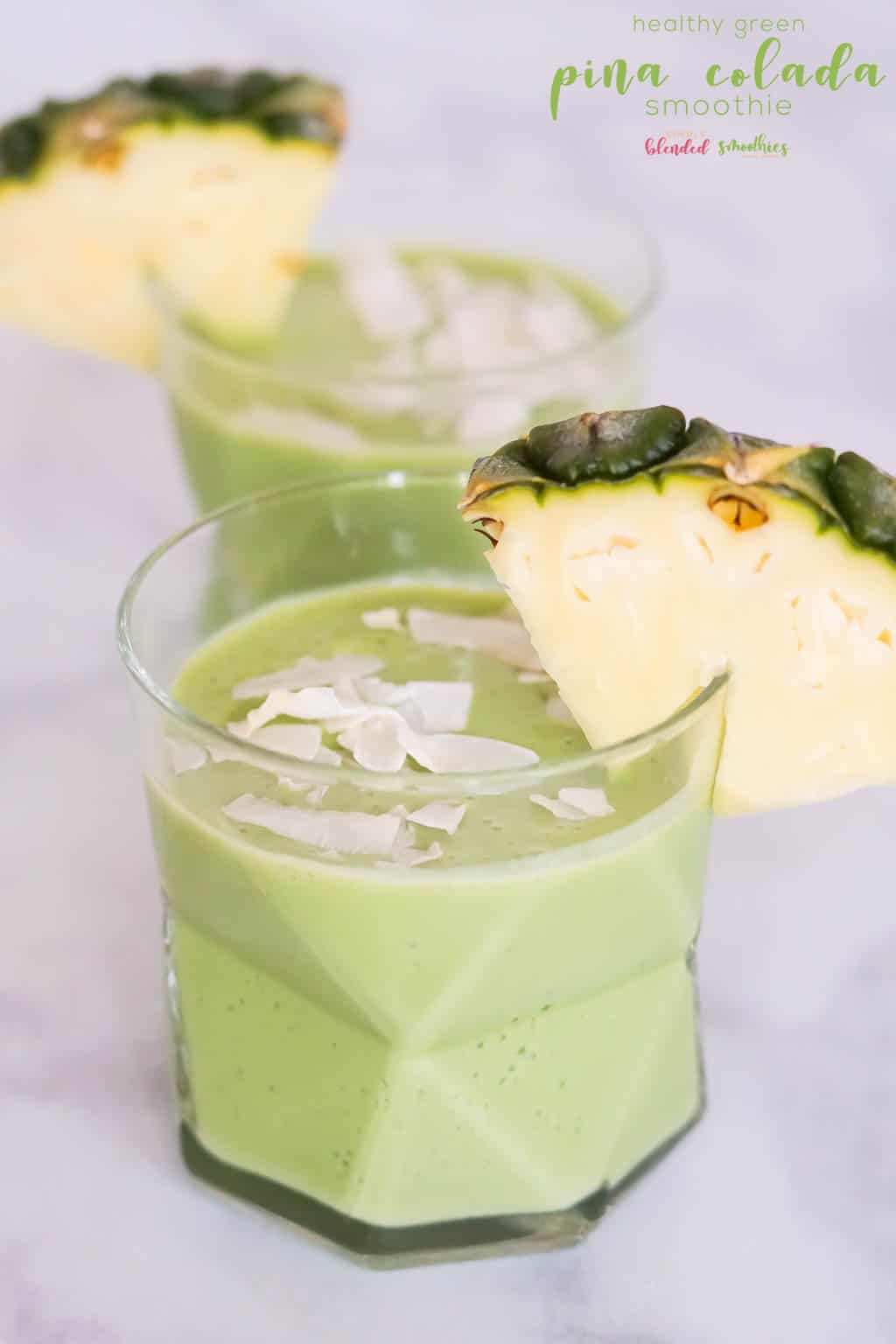 Banana Milkshake 15 This Healthy Pina Collada recipe is a healthy alternative to a pina colada and is full of healthy spinach pineapple and other delicious ingredients