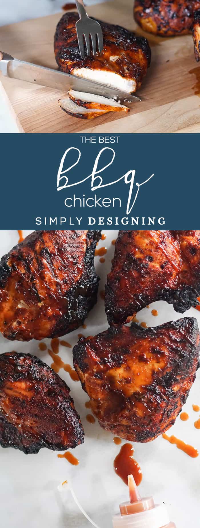 The BEST BBQ Chicken - this grilled chicken recipe is full of delicious bbq flavor and is so easy to make