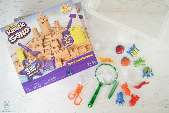 TRAVEL Beach Kinetic Sand Bin 