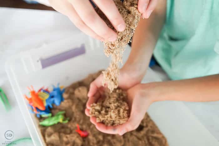 Kinetic Sand sensory play