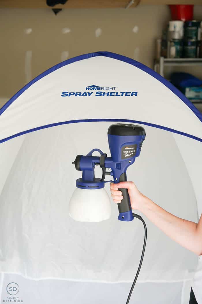 Spray Shelter and Paint Sprayer