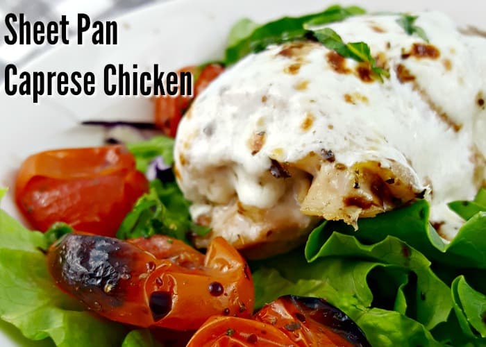 Sheet Pan Caprese Chicken Easy Recipe Sheet Pan Caprese Chicken 3 chicken pot pie recipe