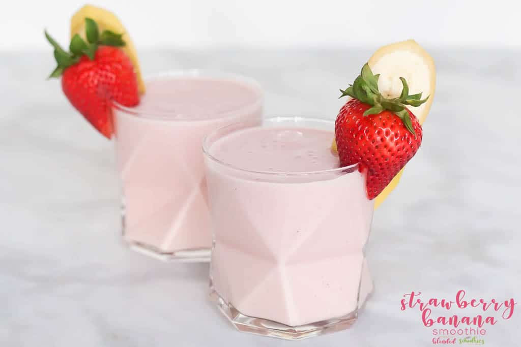 Strawberry Banana Smoothie 2 Easy Banana Strawberry Smoothie