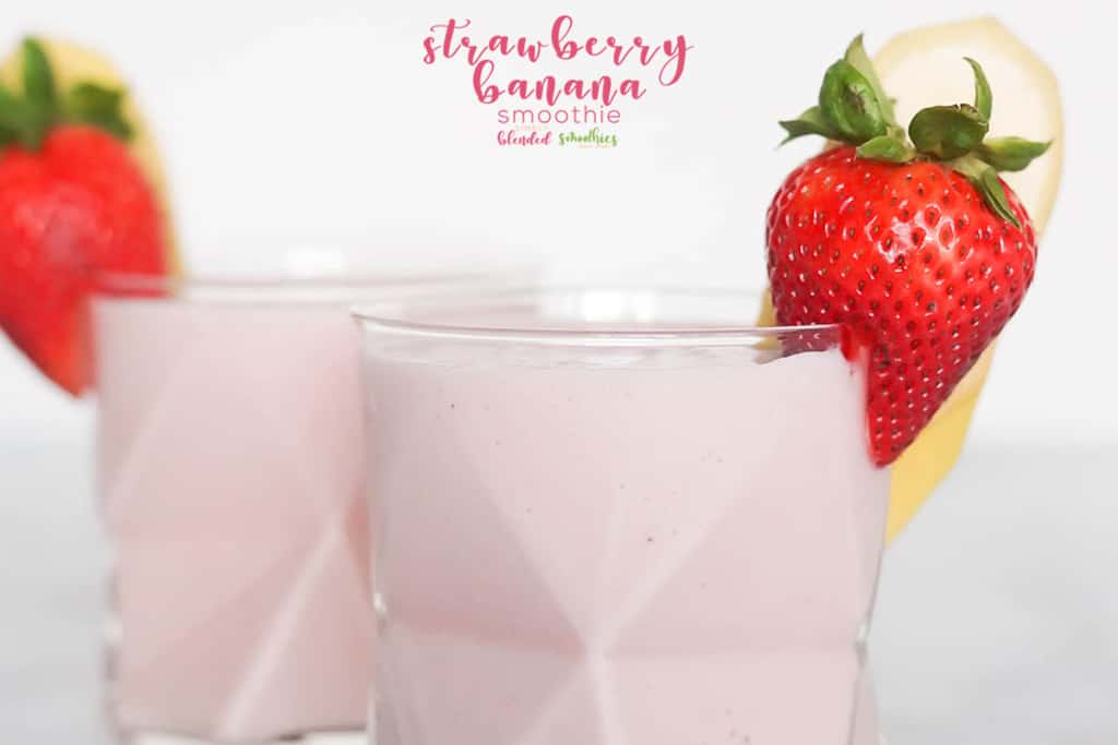 Strawberry Banana Smoothie 4 Banana Strawberry Smoothie