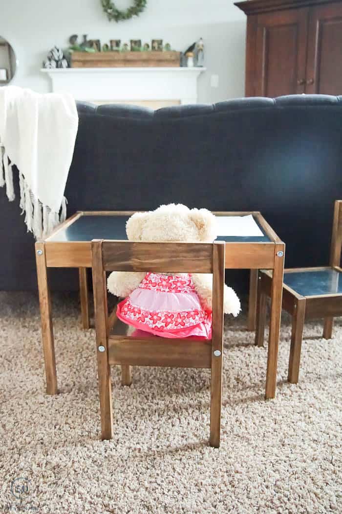 Industrial kids table on sale