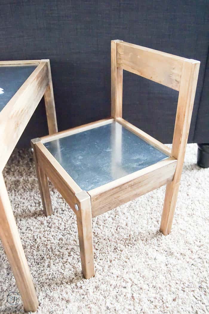 Kids industrial table store and chairs