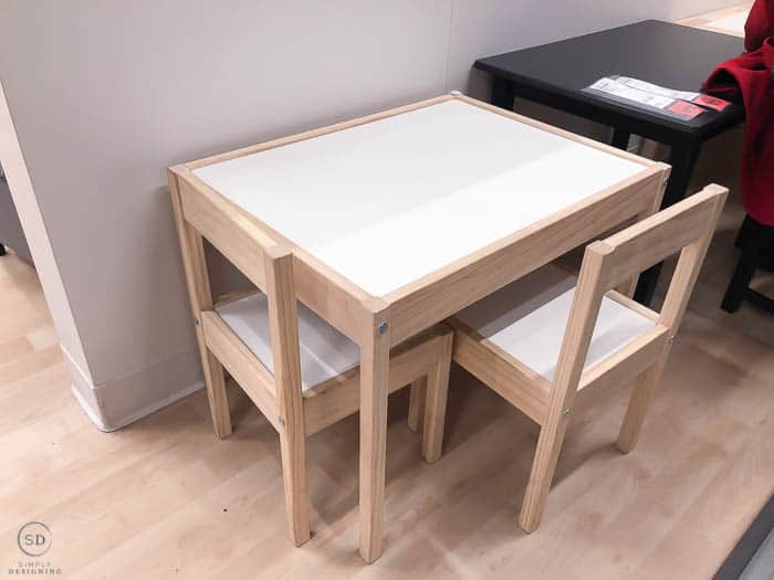 LATT IKEA Kids Table Hack - before-8463