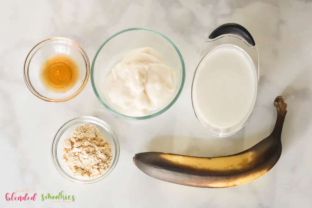Peanut Butter Smoothie 4 peanut butter smoothie ingredients