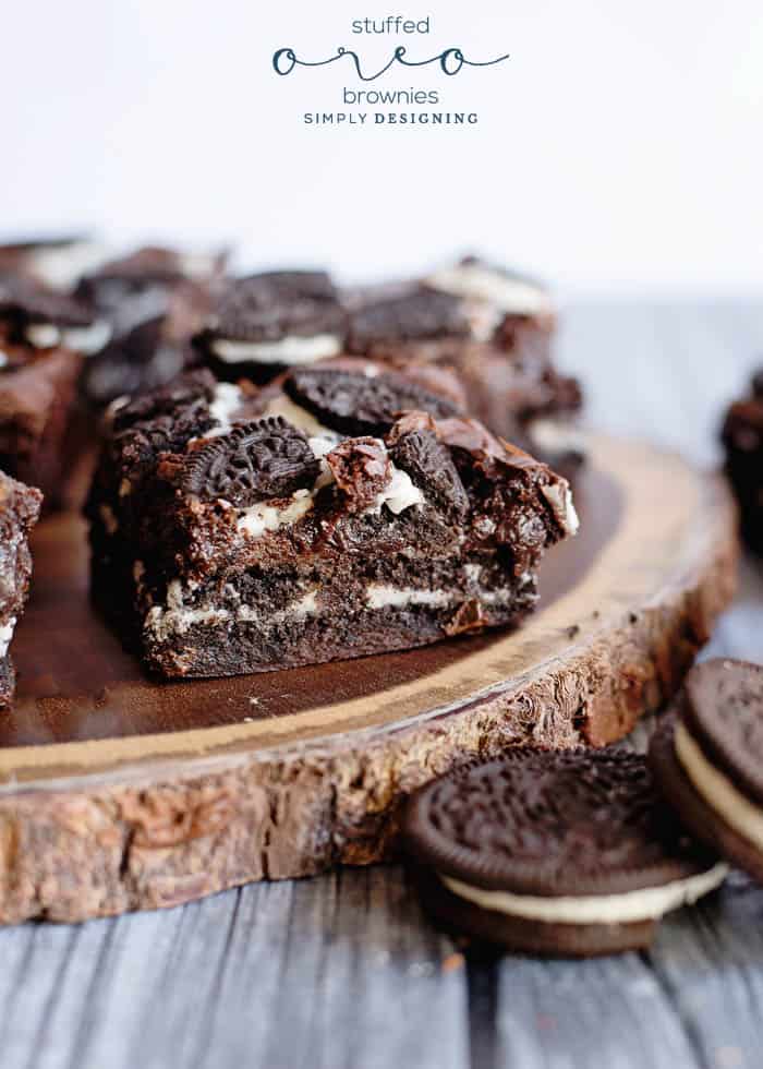 Recipe for Stuffed Oreo Brownies