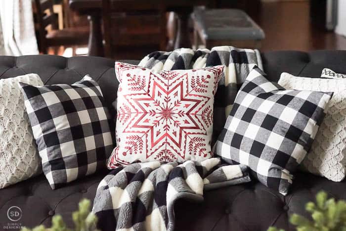 farmhouse Christmas pillows