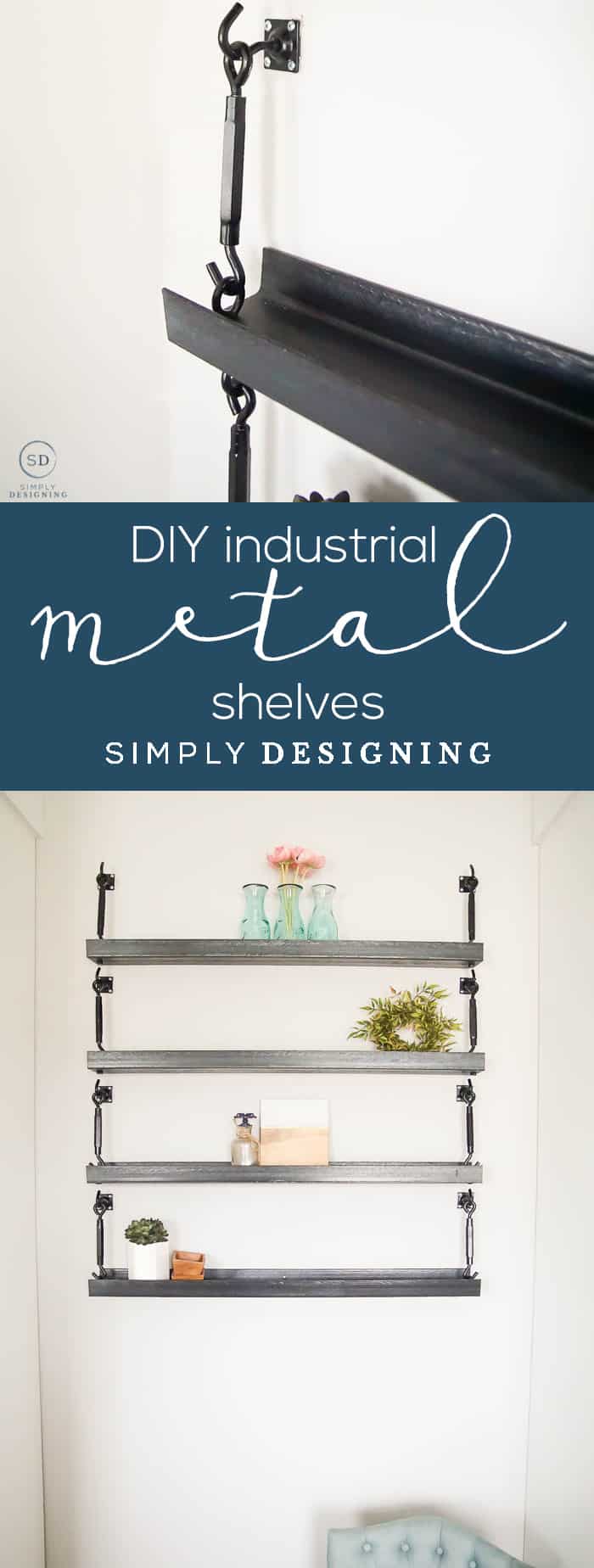 How to Make Industrial Metal Shelves - DIY Industrial Metal Shelves - DIY Metal Shelves
