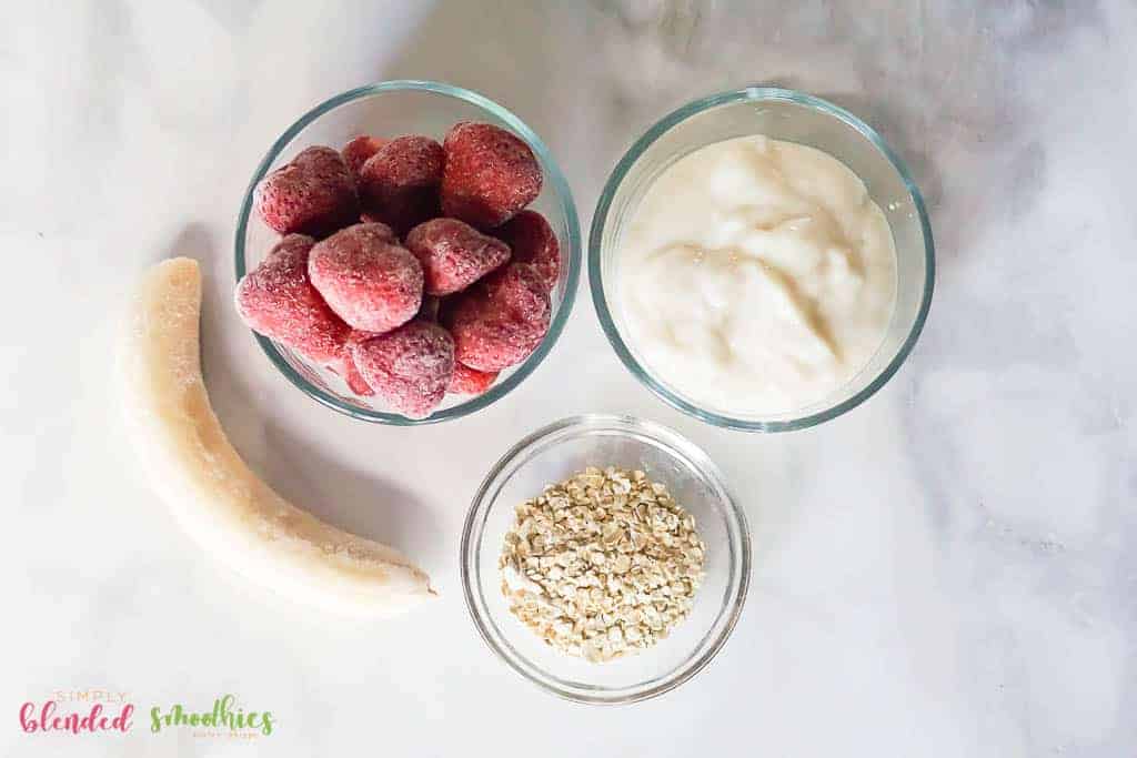 Strawberry Oatmeal Smoothie Bowl 8 Strawberry Oatmeal Smoothie Bowl Ingredients