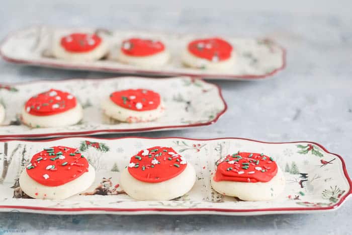 Christmas Gift Ideas Under $25 : narrow holiday platter with cookies