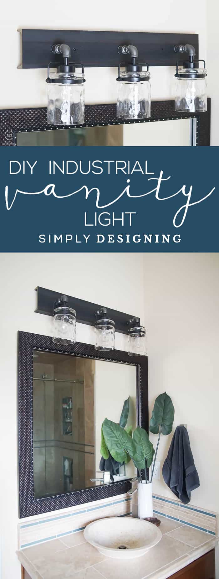 Diy bathroom outlet light fixture