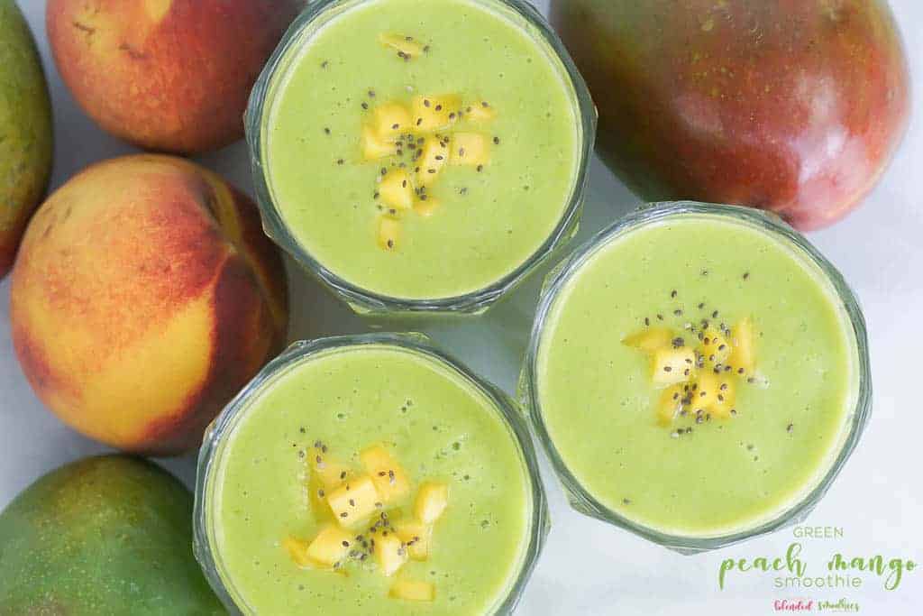 Pineapple Smoothie 11 Green Peach Mango Smoothie