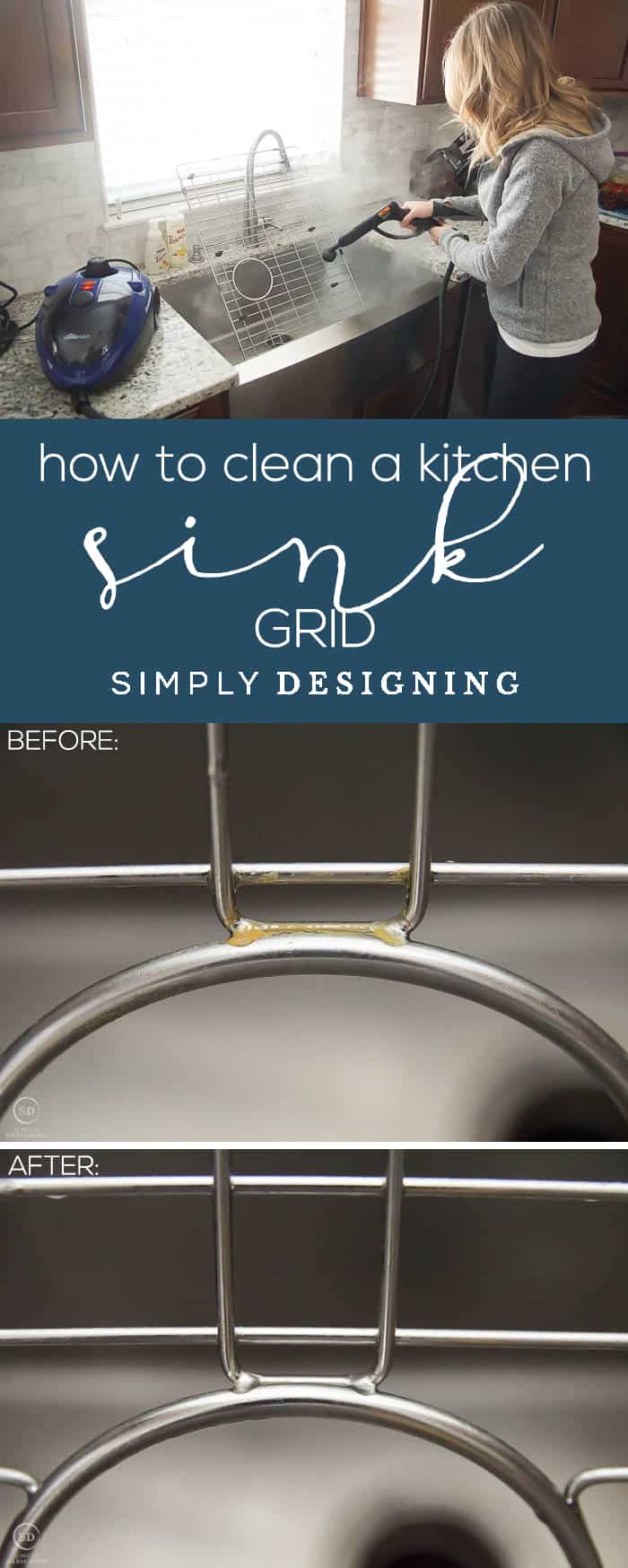 How to Clean a Kitchen Sink Grid Simply Designing with Ashley