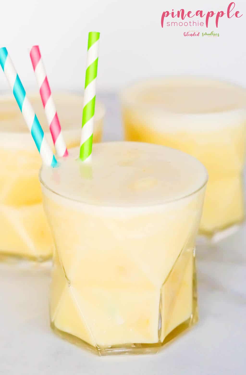 Peach Pineapple Smoothie 13 Pineapple Smoothie - With a few ingredients that are easy to keep on hand, you can make this deliciously refreshing Pineapple Smoothie and feel like you're sitting at the beach